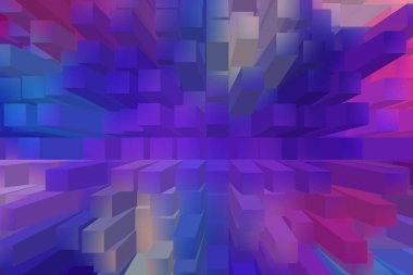 soyut renkli küpler, yaratıcı duvar kağıdı tasarımı