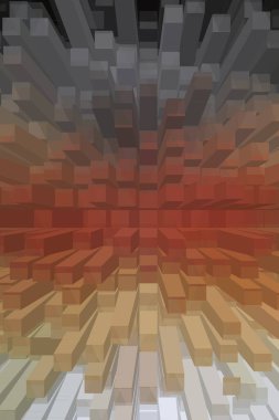 soyut renkli küpler, yaratıcı duvar kağıdı tasarımı