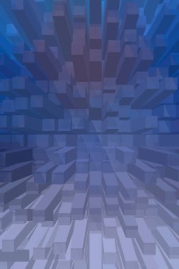 soyut renkli küpler, yaratıcı duvar kağıdı tasarımı