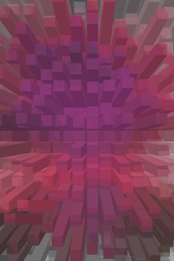 soyut renkli küpler, yaratıcı duvar kağıdı tasarımı