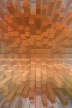 soyut renkli küpler, yaratıcı duvar kağıdı tasarımı