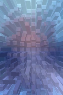 soyut renkli küpler, yaratıcı duvar kağıdı tasarımı