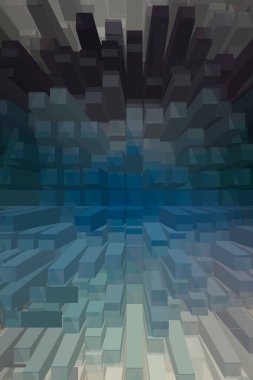 soyut renkli küpler, yaratıcı duvar kağıdı tasarımı