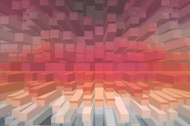 soyut renkli küpler, yaratıcı duvar kağıdı tasarımı