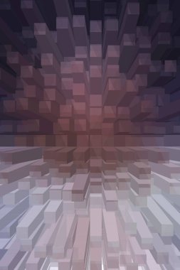 soyut renkli küpler, yaratıcı duvar kağıdı tasarımı