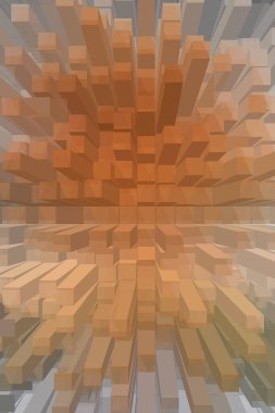 soyut renkli küpler, yaratıcı duvar kağıdı tasarımı