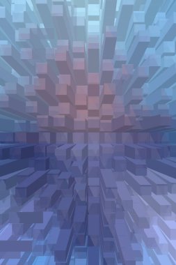 soyut renkli küpler, yaratıcı duvar kağıdı tasarımı