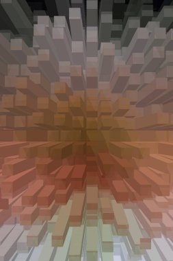 soyut renkli küpler, yaratıcı duvar kağıdı tasarımı