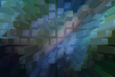 soyut renkli küpler, yaratıcı duvar kağıdı tasarımı