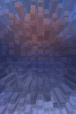 soyut renkli küpler, yaratıcı duvar kağıdı tasarımı