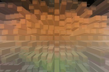 soyut renkli küpler, yaratıcı duvar kağıdı tasarımı