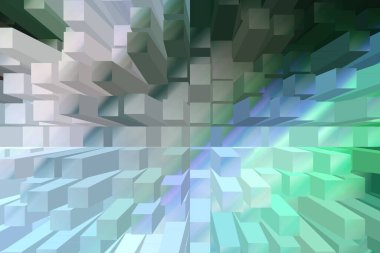 soyut renkli küpler, yaratıcı duvar kağıdı tasarımı