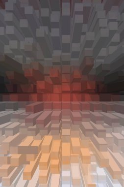 soyut renkli küpler, yaratıcı duvar kağıdı tasarımı