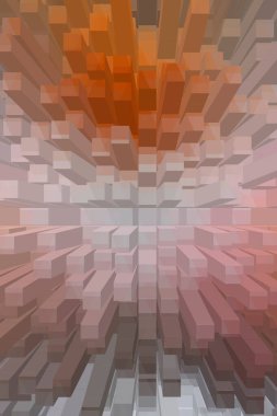 soyut renkli küpler, yaratıcı duvar kağıdı tasarımı