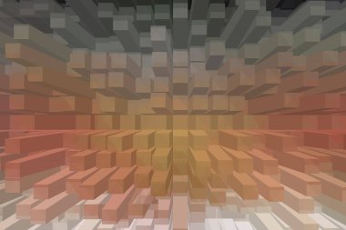 soyut renkli küpler, yaratıcı duvar kağıdı tasarımı