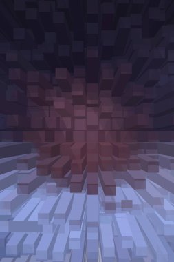 soyut renkli küpler, yaratıcı duvar kağıdı tasarımı