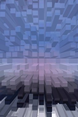 soyut renkli küpler, yaratıcı duvar kağıdı tasarımı