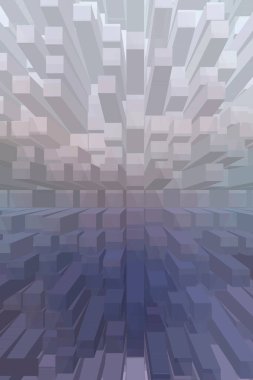 soyut renkli küpler, yaratıcı duvar kağıdı tasarımı