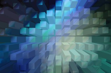 soyut renkli küpler, yaratıcı duvar kağıdı tasarımı