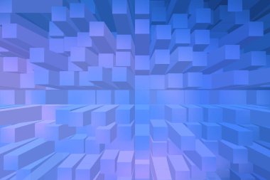 soyut renkli küpler, yaratıcı duvar kağıdı tasarımı