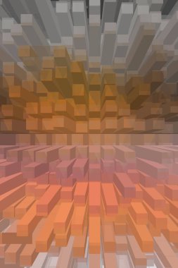 soyut renkli küpler, yaratıcı duvar kağıdı tasarımı