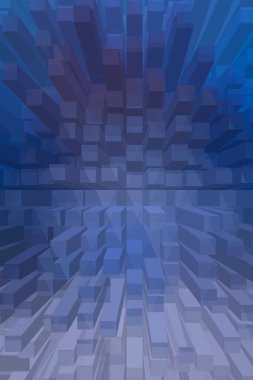 soyut renkli küpler, yaratıcı duvar kağıdı tasarımı