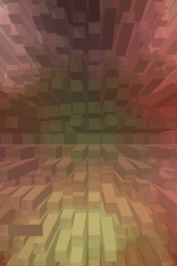 soyut renkli küpler, yaratıcı duvar kağıdı tasarımı