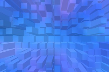 soyut renkli küpler, yaratıcı duvar kağıdı tasarımı