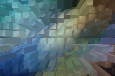 soyut renkli küpler, yaratıcı duvar kağıdı tasarımı