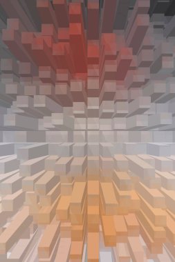 soyut renkli küpler, yaratıcı duvar kağıdı tasarımı