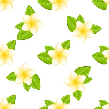 Plumeria seamless modeli