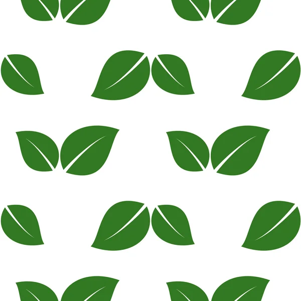无缝的绿叶 — 图库矢量图片