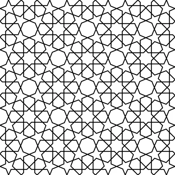 Zellige marocain sans couture — Image vectorielle