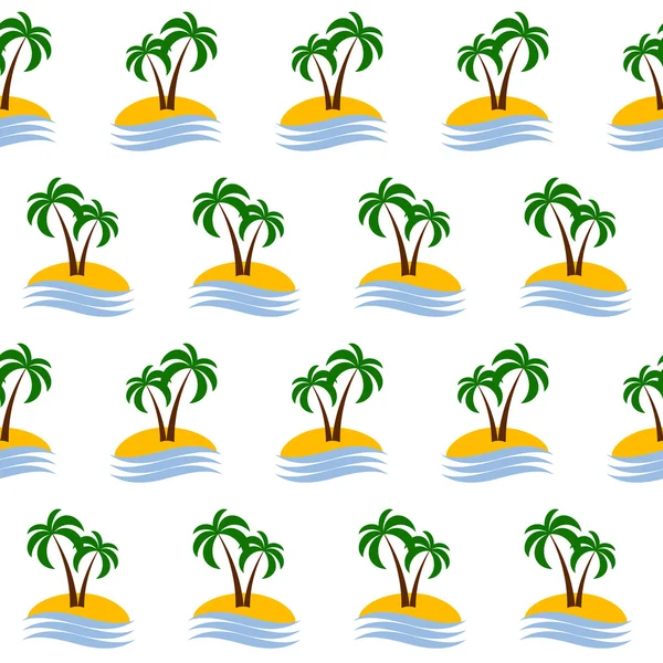 Sömlös palm mönster — Stock vektor