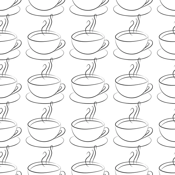 Kaffeetasse nahtlos — Stockvektor