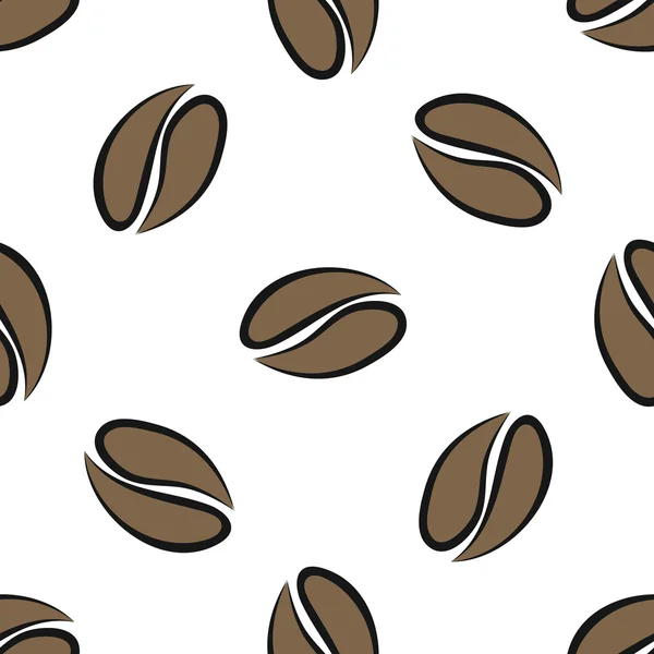 Coffee beans seamless — Stock Vector
