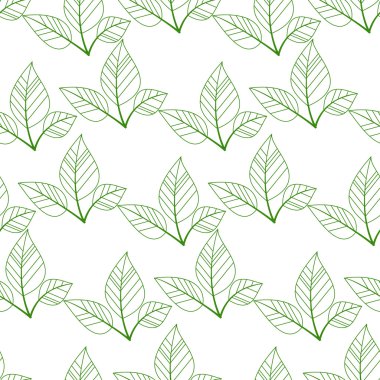 Yeşil sorunsuz yaprakları