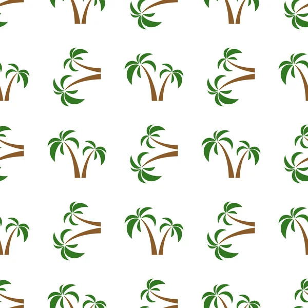 Palmiers sans soudure isolé — Image vectorielle