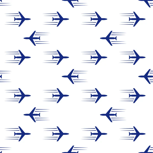 Avions bleus sans couture — Image vectorielle