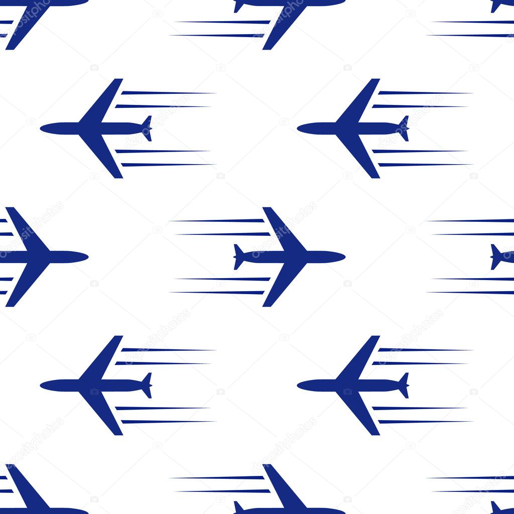 blue planes seamless