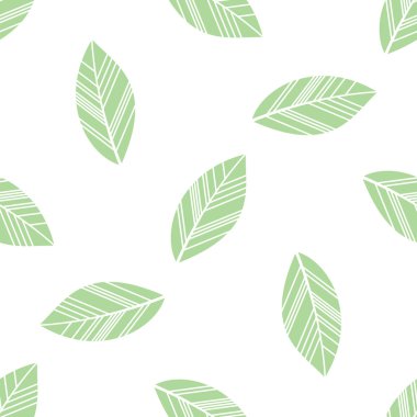 Yeşil sorunsuz yaprakları