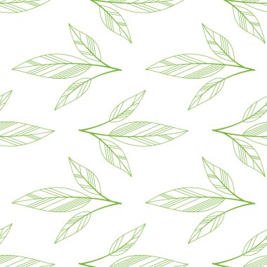 Yeşil sorunsuz yaprakları