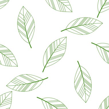 Yeşil sorunsuz yaprakları