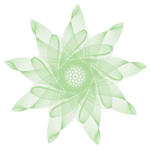 Mandala abstrata verde — Vetor de Stock