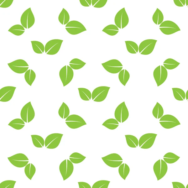 Πράσινα φύλλα άνευ ραφής — Διανυσματικό Αρχείο