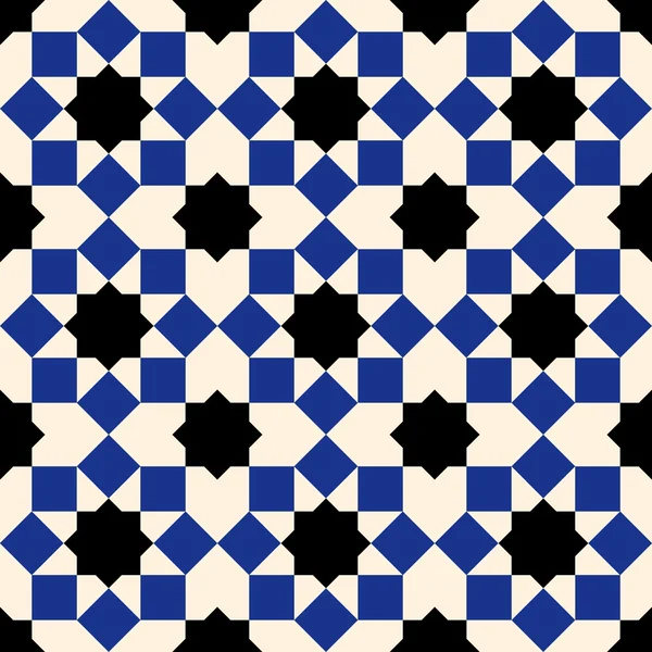Mosaico marroquí sin costura — Vector de stock