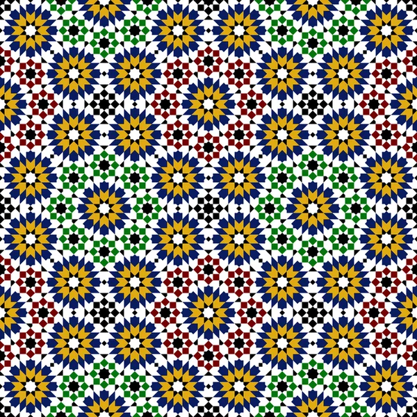 Moroccan mosaic seamless — Stock Vector