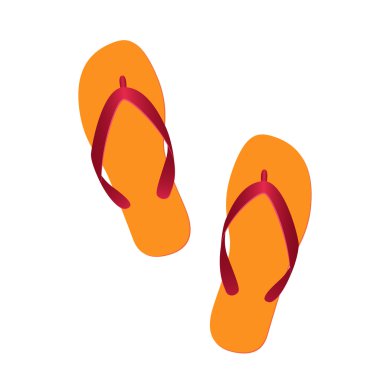 parmak arası terlikler izole