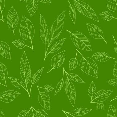 Kusursuz yeşil yapraklar arkaplanı