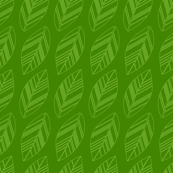 Fondo de hojas verdes sin costura — Archivo Imágenes Vectoriales